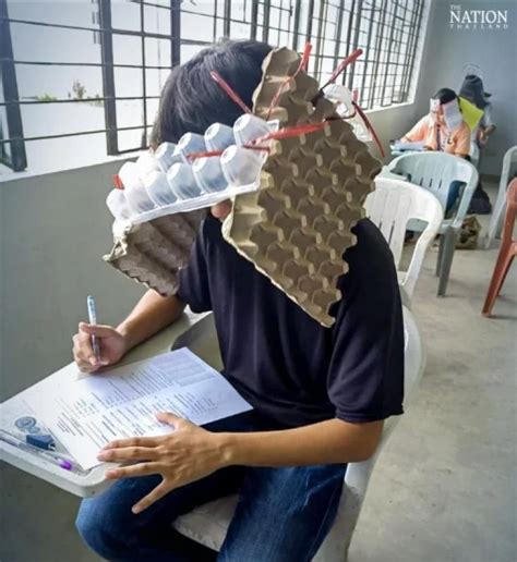 Filipino ‘anti Cheating Helmets Go Viral As Students Take Inspiration
