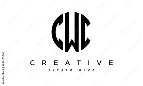 Letter Cwc Creative Circle Logo Design Vector Stock Vector Adobe Stock