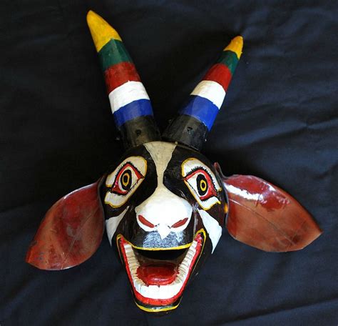 Goat Mask Mixtec Oaxaca Mexico Goat Mask Oaxaca Mexico Mexican Art