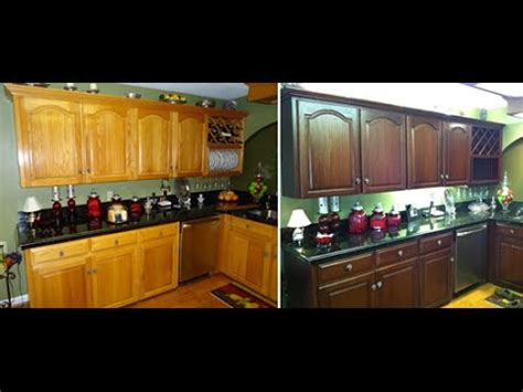 Using briwax to stain kitchen cabinets. How To Do It Yourself Kitchen Cabinet Color Change No Stripping and Cheap Refinishing! - YouTube