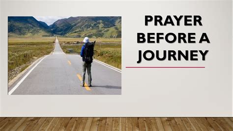 Prayer Before A Journey Special Prayer Youtube
