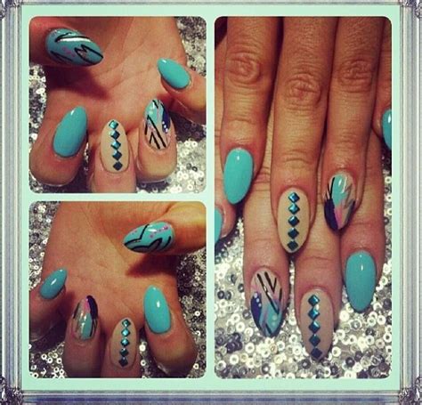 Top 13 Blue Pointy Nails Pretty Designs