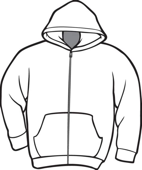 Draw a long curved line extending downward from one side of the hood. Hoodie Drawing at GetDrawings | Free download