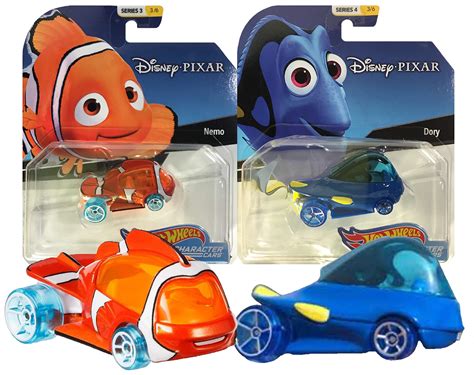Buy Hot Wheels Disney Pixar Character Cars Finding Nemo And Dory 2 Pack Bundle Online At