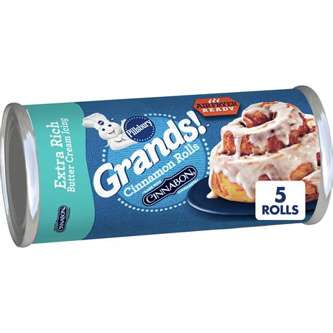 Pillsbury Grands Cinnamon Rolls With Cinnabon Cinnamon And Extra Rich