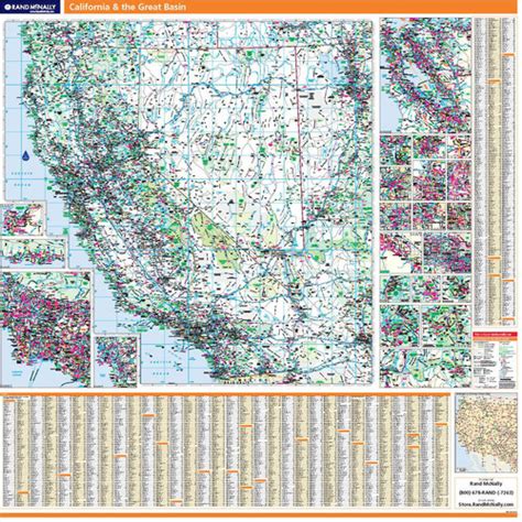 Rand Mcnally Proseries Regional Wall Map California And The Great Basin