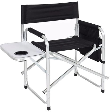 Lightweight Easy Carry Outdoor Patio Garden Beach Tall Aluminium Folding Director Chair With