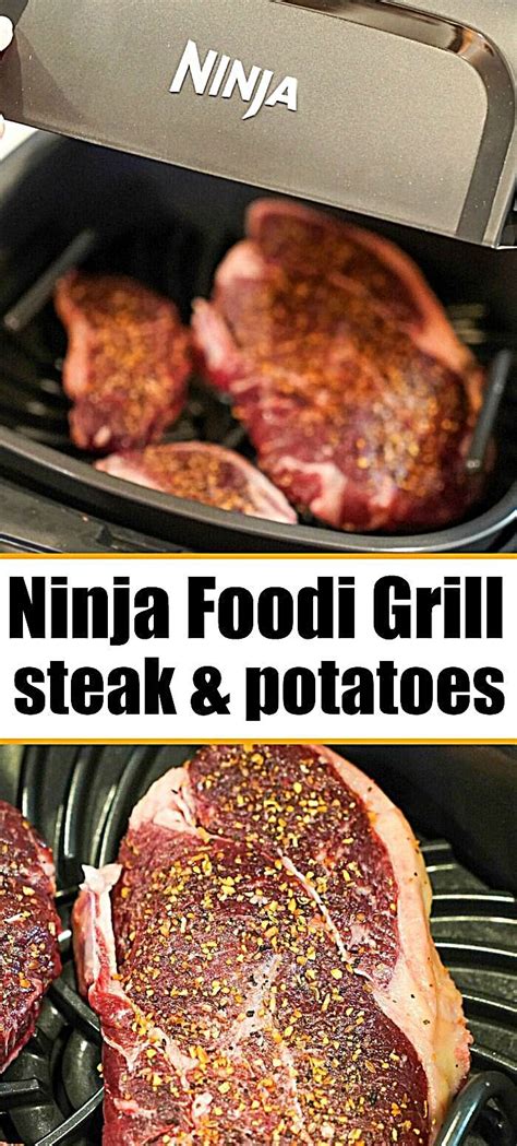 Make sure the nozzle is moved to 'seal'. Ninja Foodi Grill steak and potatoes recipe + how to use ...
