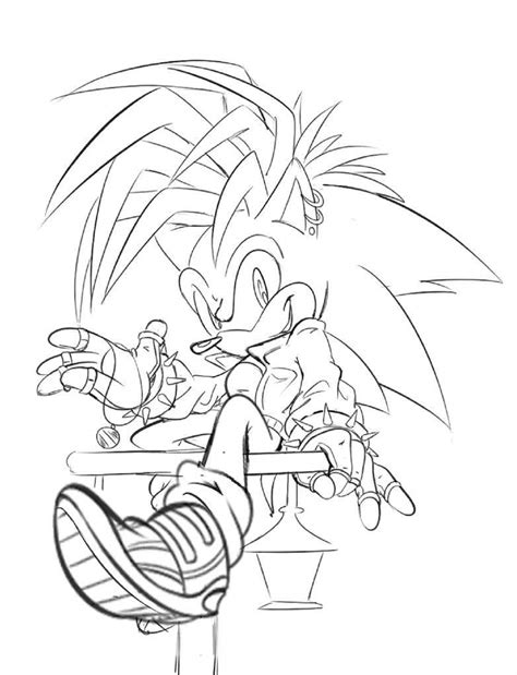 Manic The Hedgehog Pages Coloring Pages