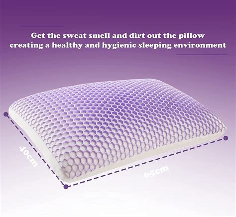 Purple Harmony Pillow Elastic Grid With Natural Latex Core With Breathable Cover Ebay