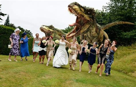 Jurassic Park Dinosaur Wedding Wedding Party Photos Wedding Ideas