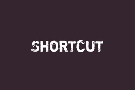Shortcut Fonts Shmonts