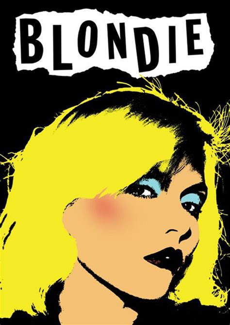 First 1977 Uk Tour And Debut Single And Album Debbie Harry Blondie Art