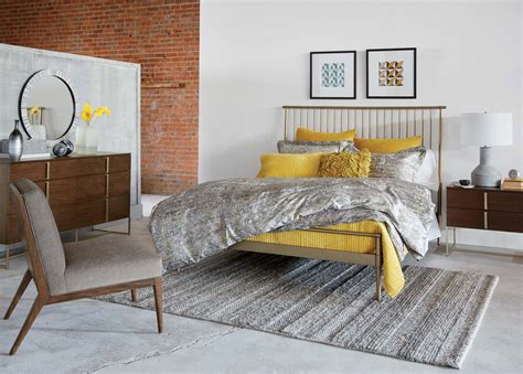 Shop ethan allen's bedroom furniture selection. Danish Modern Citron and Gray Bedroom | Ethan Allen Design ...