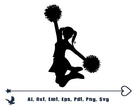 Cheerleader SVG Dance SVG Cheerleader Cut File Clipart - Etsy