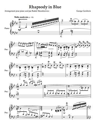 Rhapsody In Blue Piano Solo Sheet Music Ebook George Gershwin