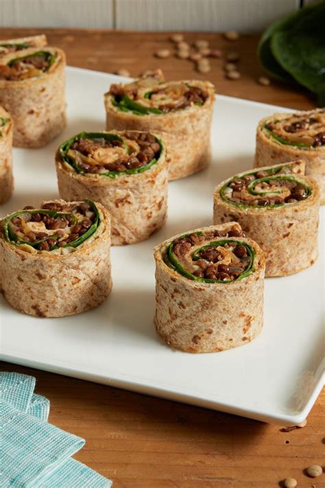 Jalapeno peppers, garlic, vegetable oil, shredded monterey jack cheese and 6 more. Tortilla Roll-Ups with Lentils and Spinach | Recipe in ...