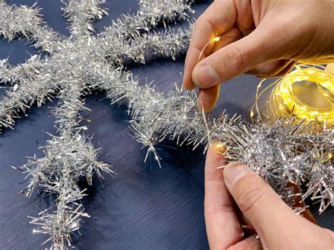 Make Oversized Light Up Snowflake Holiday Decorations From Wire