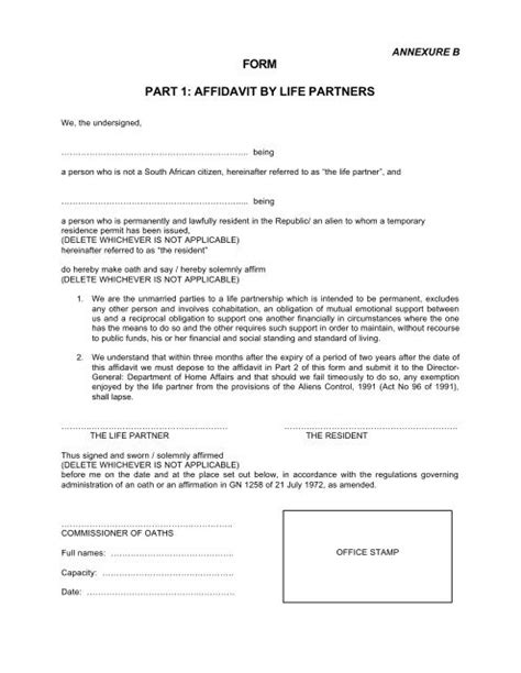 How To Write An Affidavit South Africa Printable Templates