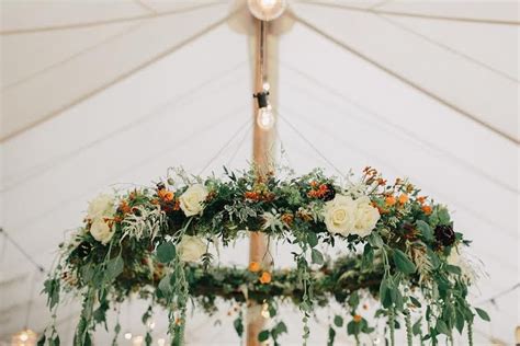 suspended floral ring by floraldeco wedding flowers image by robert meredith photography