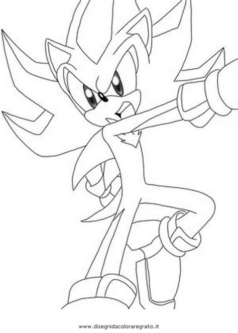 Tutte le pagine da colorare contengono splendidi disegni che stimolano la fantasia. Disegno sonic_shadow_16: personaggio cartone animato da ...