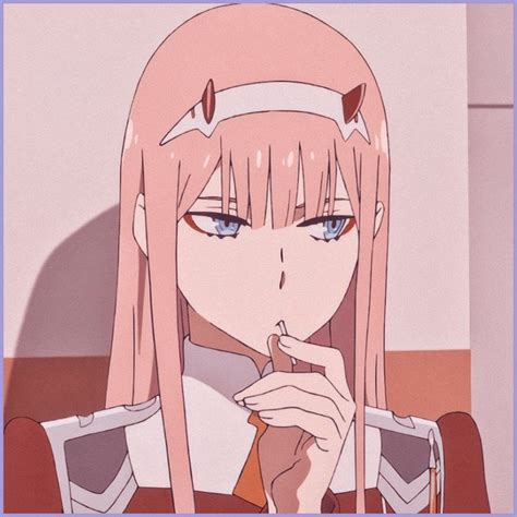 Aesthetic Wallpaper Cute Zero Two Pfp Pic Harhar