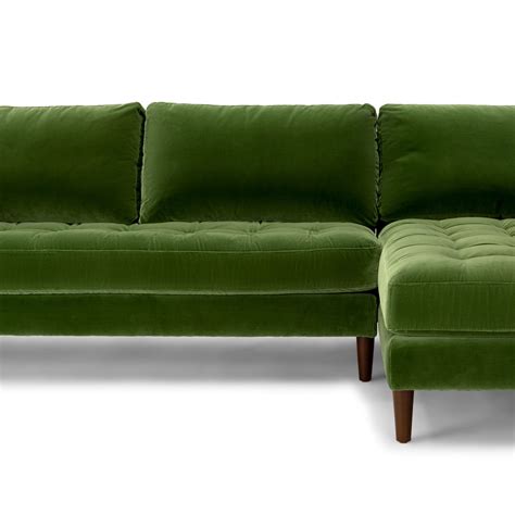 15 Photos Green Velvet Modular Sectionals