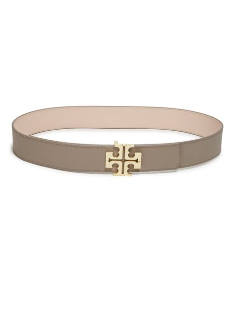 Lyst Tory Burch York Saffiano Leather Belt In Brown