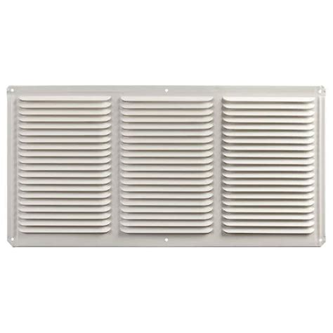 Master Flow 16 In X 8 In White Aluminum Under Eave Soffit Vent