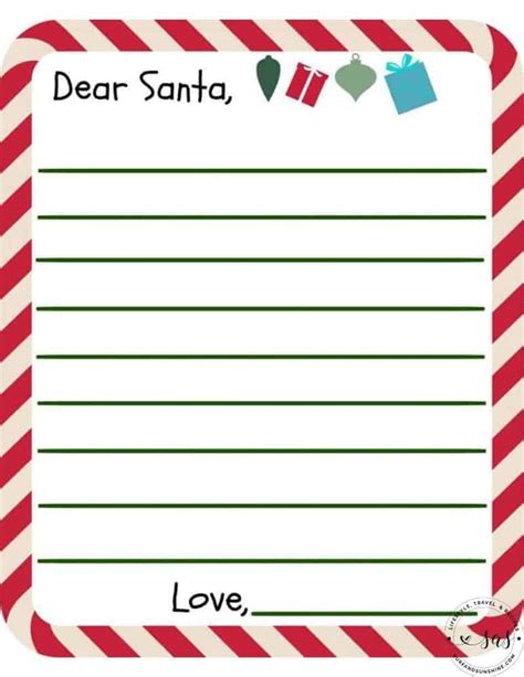 4 Free Printable Letters To Santa How To Get A Reply