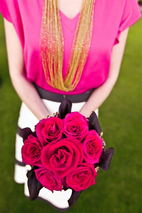Modern Pink And Black Wedding Ideas Every Last Detail