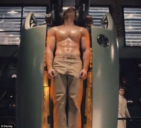 Chris Evans Is Transformed From Scrawny To Brawny In New Captain America Trailer Daily Mail Online