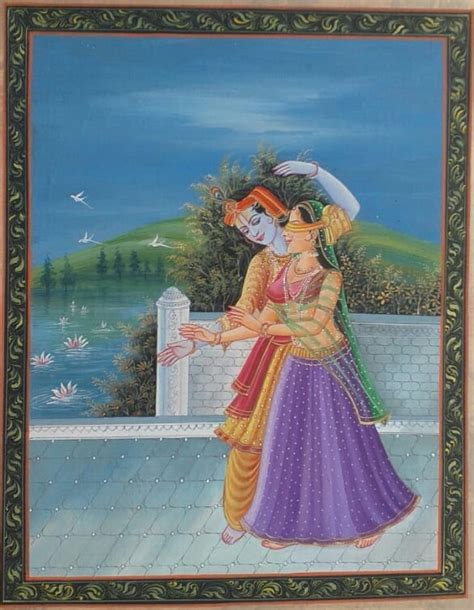 Radha Krishna Love Rajasthani Painting 18 X 24 International