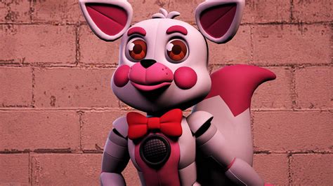 F Foxy In Wall Background Five Nights At Freddys Sister