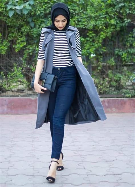 Hijab With Jeans19 Modest Hijab Jeans Outfits This Season