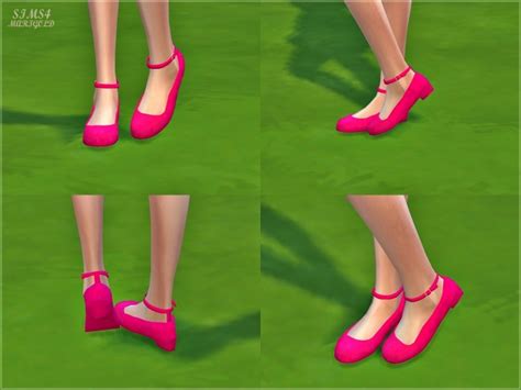 Ankle Strap Flat Shoes At Marigold Sims 4 Updates