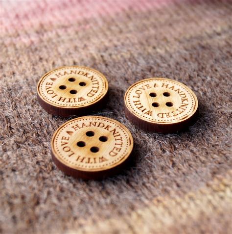 Custom Made Wooden Buttons Personalized Buttons Wooden Logo Etsy