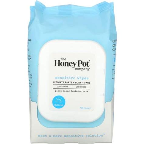The Honey Pot Sensitive Feminine Wipes 30 Pack • Pris