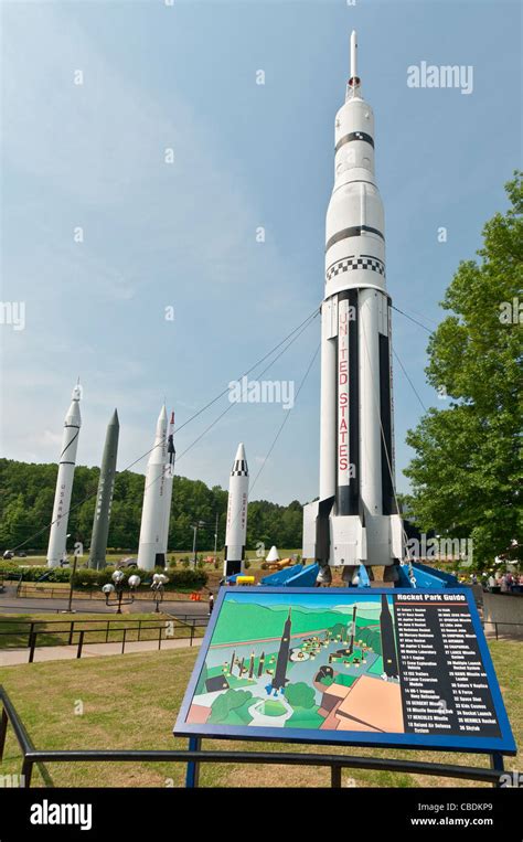Alabama Huntsville Us Space And Rocket Center Rocket Park Saturn 1b
