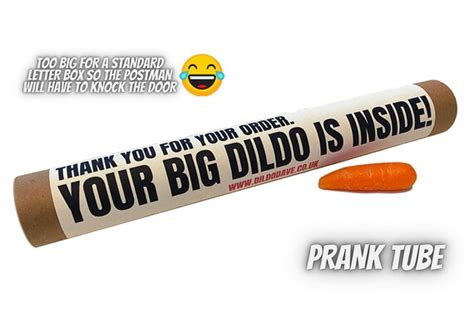 prank tube your dildo is inside funny banter t birthday etsy uk