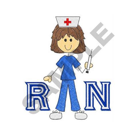 Registered Nurse Embroidery Design Machine Embroidery Etsy