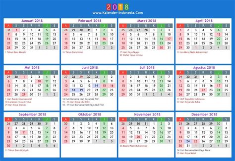 Image Result For Kalender Indonesia 2018 2018 Calendar Template Free