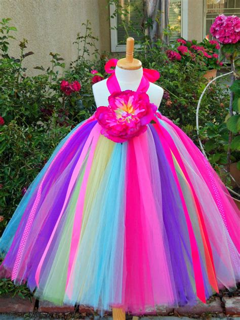 rainbow tutu dress rainbow girls birthday tutu dresses