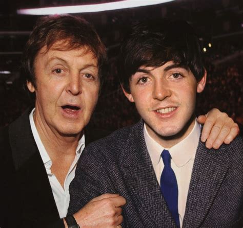 The foundation of paul mccartney's legendary career was laid when he was 14 years old and wrote his first song. winstonpaul:Paul McCartney with Paul McCartney at the ...