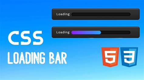 Css Loading Bar Animation Html And Css Youtube