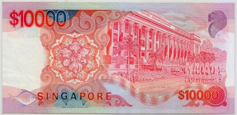 Singapore 10000 Dollar Note Ship Seriesworld Banknotes And Coins