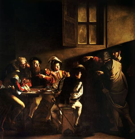 The Calling Of Saint Matthew By Caravaggio 1599 1600 Public Domain