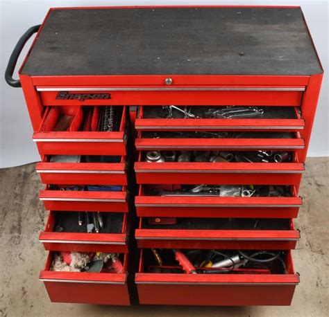 Sold At Auction 40 Snap On Rolling Tool Box Full Of Tools