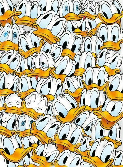 Donald Duck Pattern Wallpaper De Desenhos Animados Papel De Parede