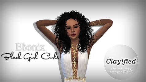 My Sims 4 Blog Black Girl Curls Hair Clayified In 18